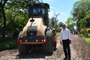 PAPP SUPERVISÓ NUEVA OBRA DE PAVIMENTO EN CALLES JURAMENTO Y MONTEVIDEO EN EL BARRIO SUR